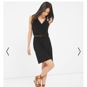 NWT black braided halter mini-dress size Small